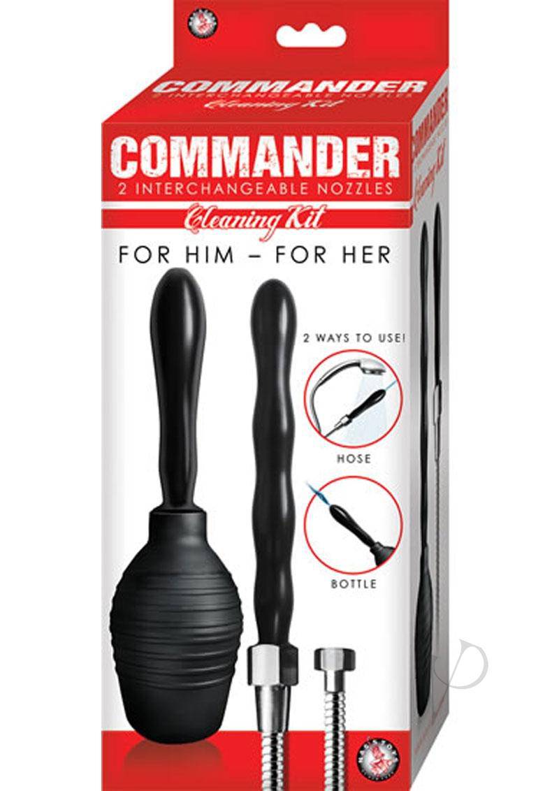 Commander Cleaning Kit with Two Nozzles - Black