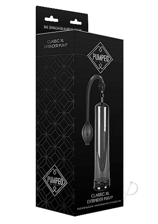 Pumped By Shots Classic Extra Large Extender Penis Pump - Black