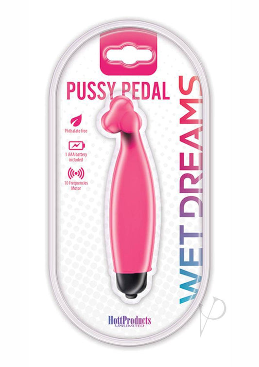 Wet Dreams Pussy Pedal Clitoral Stimulating Vibrator Waterproof - Magenta