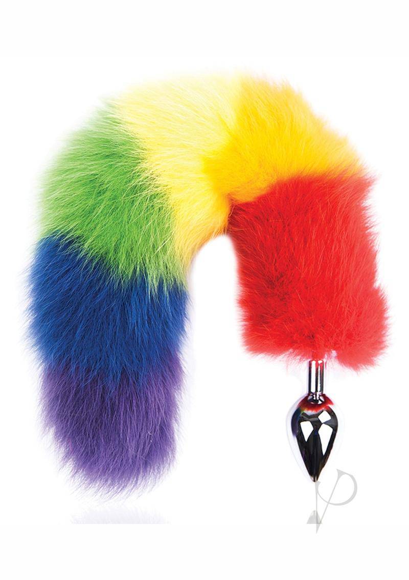 Rainbow Foxy Tail Butt Plug - Chambre Rouge