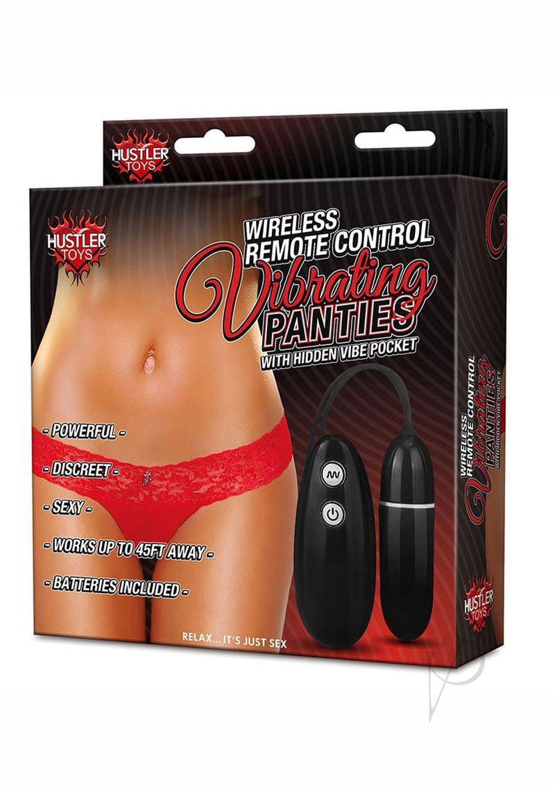 Wireless Remote Control Vibrating Panties Panty Vibe - Medium/Large - Red