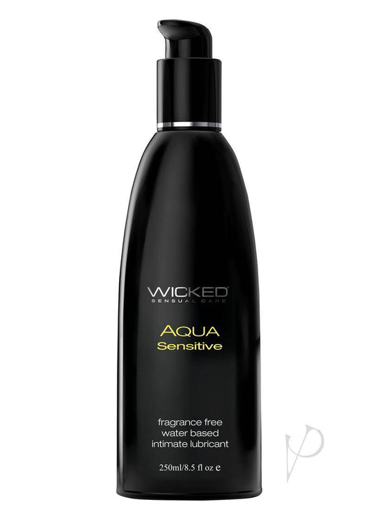 Wicked Aqua Water Based Sensitive Hypoallergenic Lubricant 8oz