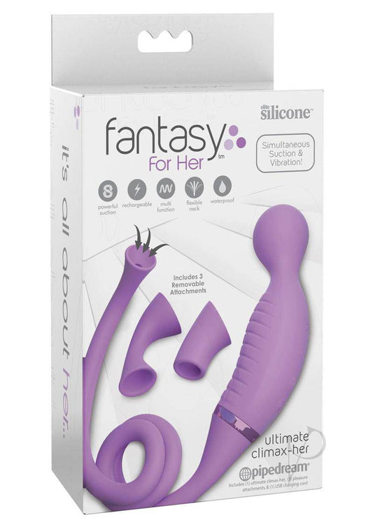 Fantasy For Her Ultimate Climax Her Silicone Rechargeable Waterproof Purple