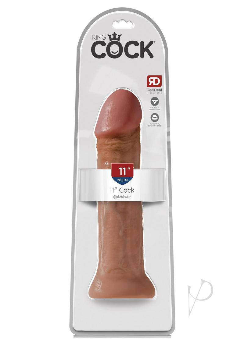 King Cock Dildo 11in - Caramel