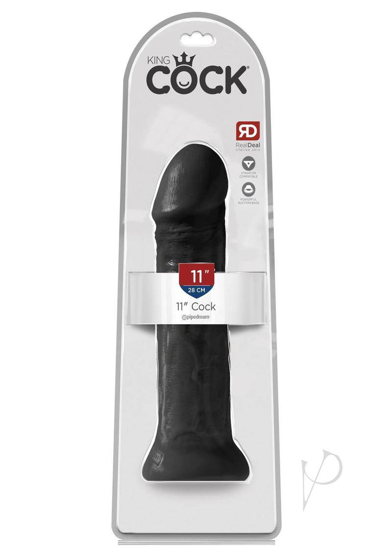 King Cock Dildo 11in - Black