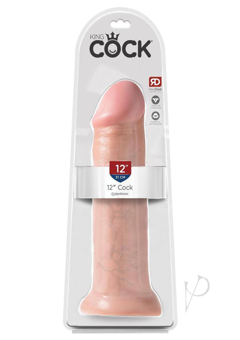 King Cock Dildo 12in - Vanilla