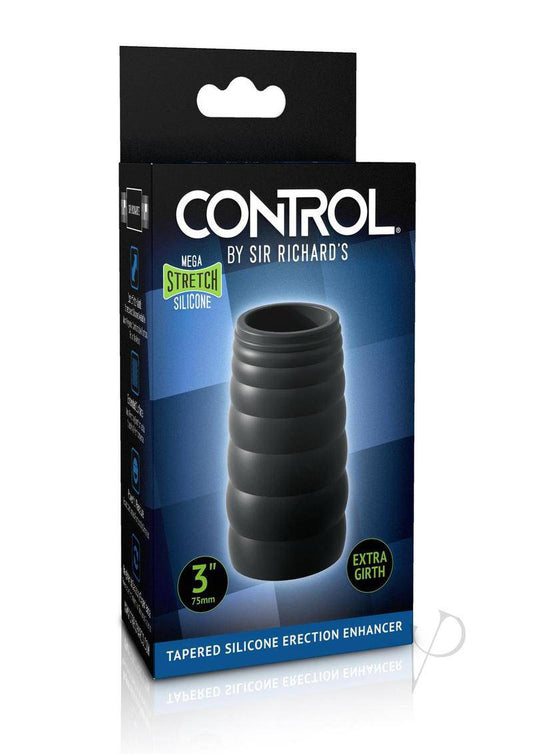 Sir Richard`s Control Tapered Silicone Erection Enhancer Sleeve - Black