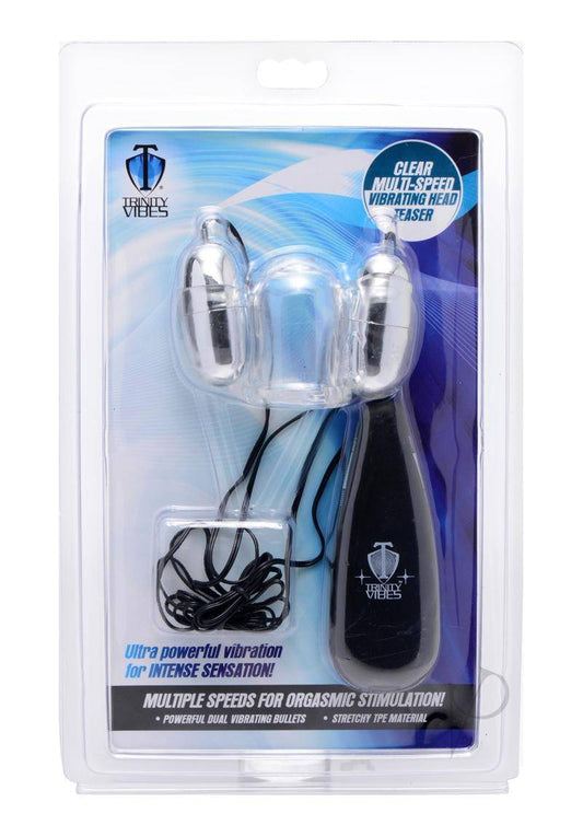 Trinity 4 Men Vibrating Head Teaser - Clear