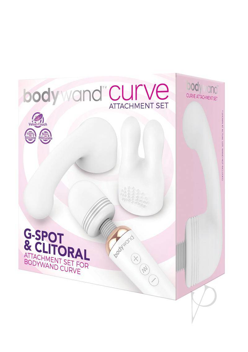 Bodywand Curve Silicone G-Spot and Clitoral Attachment Set - White