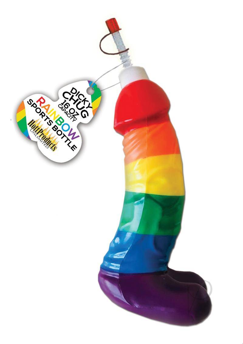 Rainbow Dicky Chug Sports Bottle - Chambre Rouge