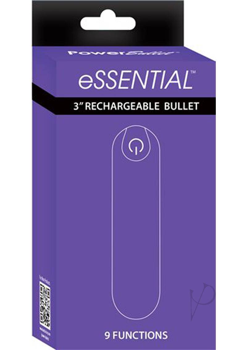 PowerBullet Essential Rechargeable Vibrating Bullet - Purple