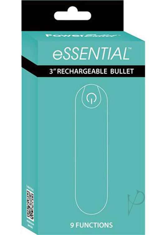 PowerBullet Essential Rechargeable Vibrating Bullet - Teal