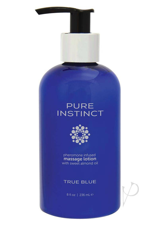 Pure Instinct Pheromone Massage Lotion True Blue 8oz