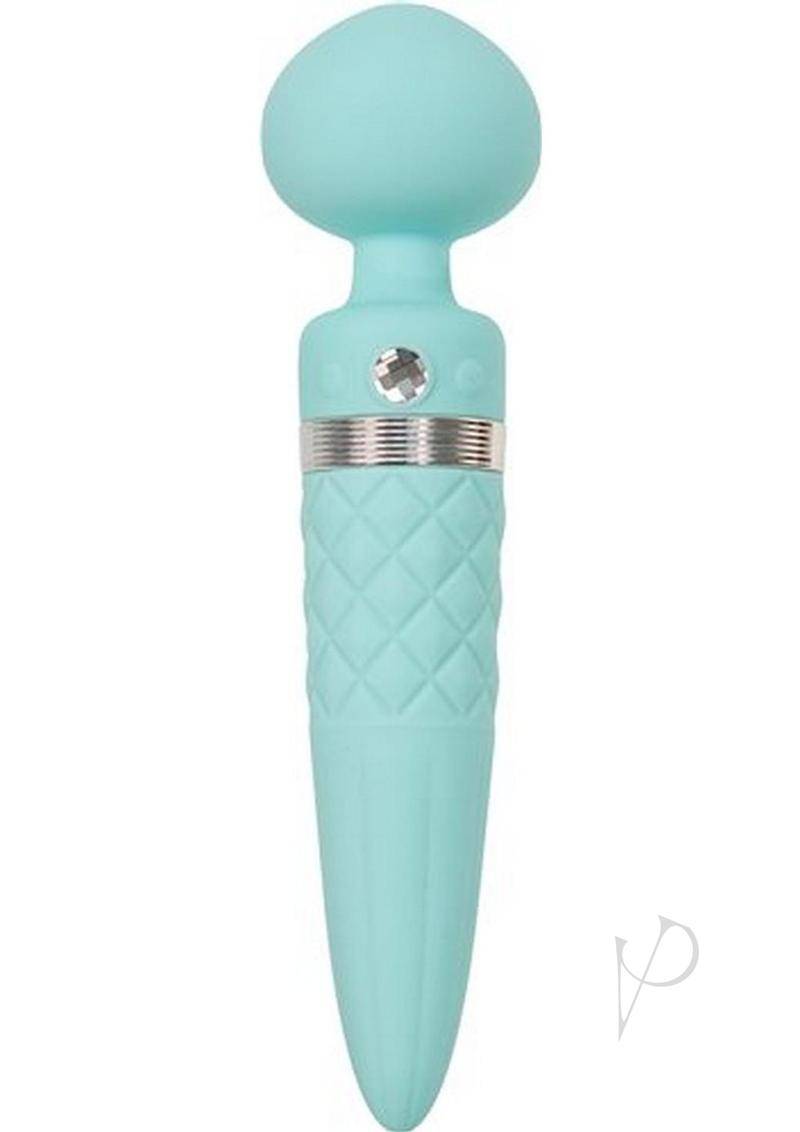 Pillow Talk Sultry Massager Wand Teal - Chambre Rouge