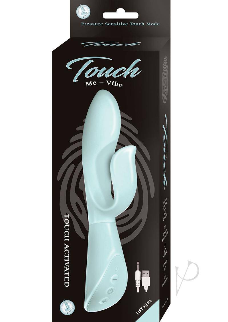 Touch Me Vibe Silicone Rechargeable Vibrator - Aqua