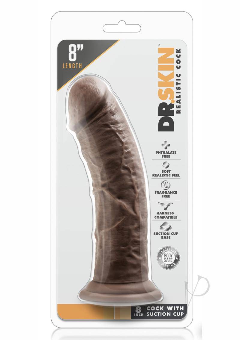 Dr. Skin Dildo 8in - Chocolate