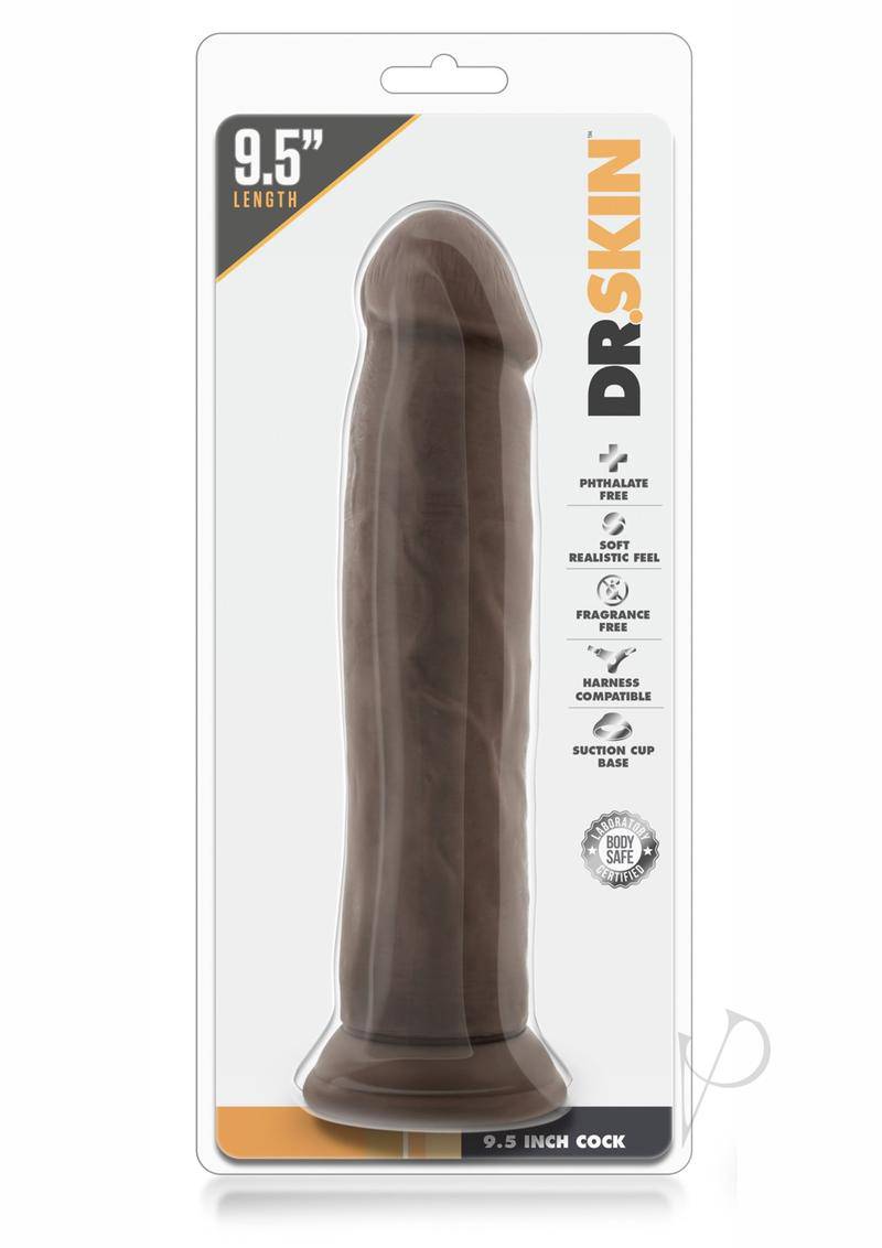 Dr. Skin Dildo 9.5in - Chocolate