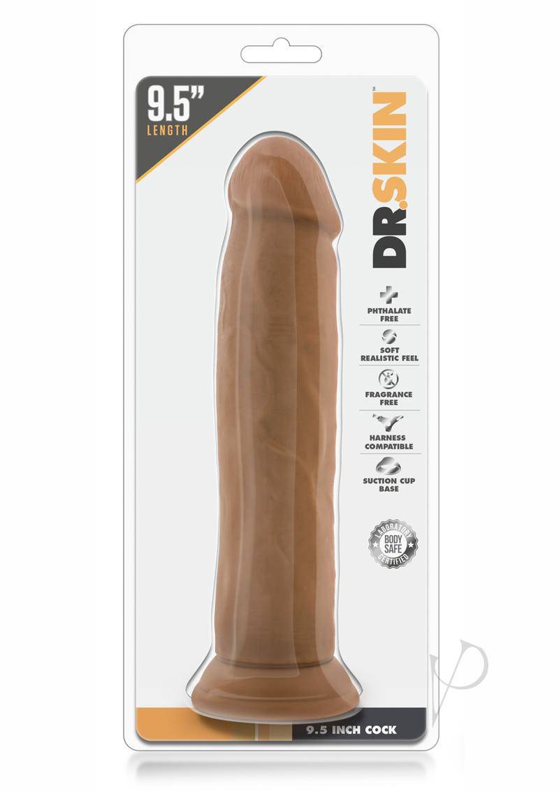 Dr. Skin Cock Dildo 9.5in - Caramel