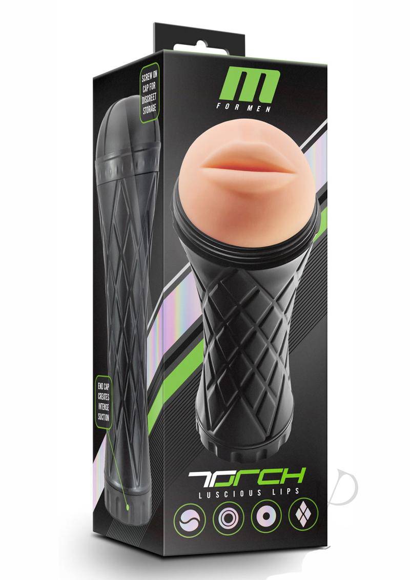 M for Men The Torch Luscious Lips Masturbator- Mouth - Vanilla