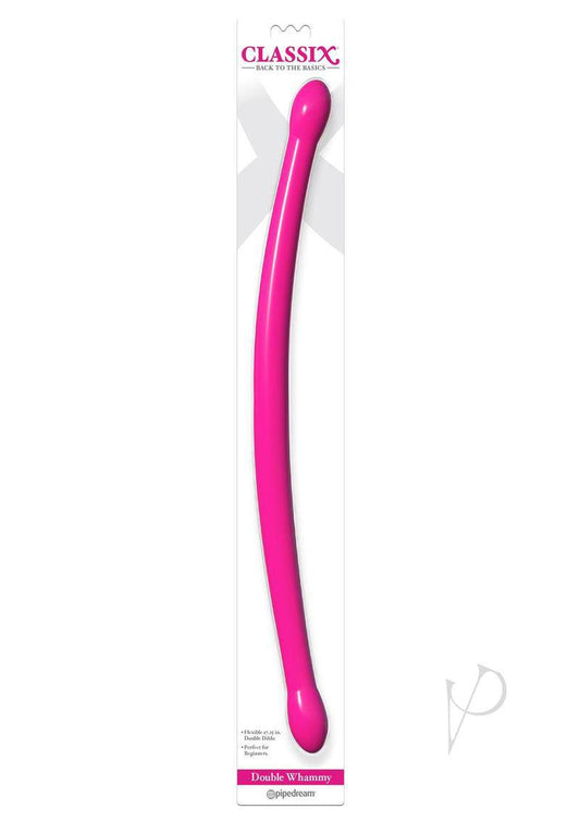 Classix Double Whammy Double Dildo 17.25in - Pink