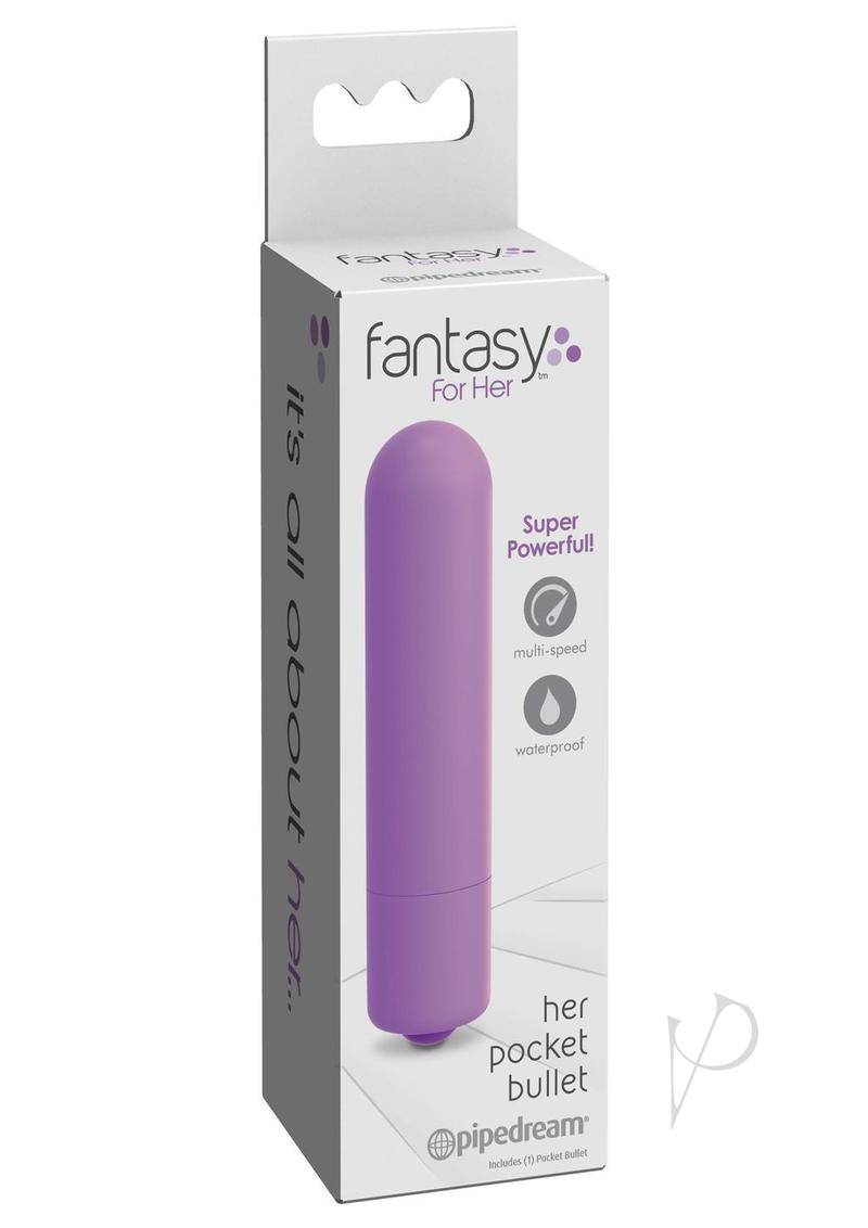 Fantasy For Her Pocket Bullet Vibrator Waterproof Multi Speed Purple