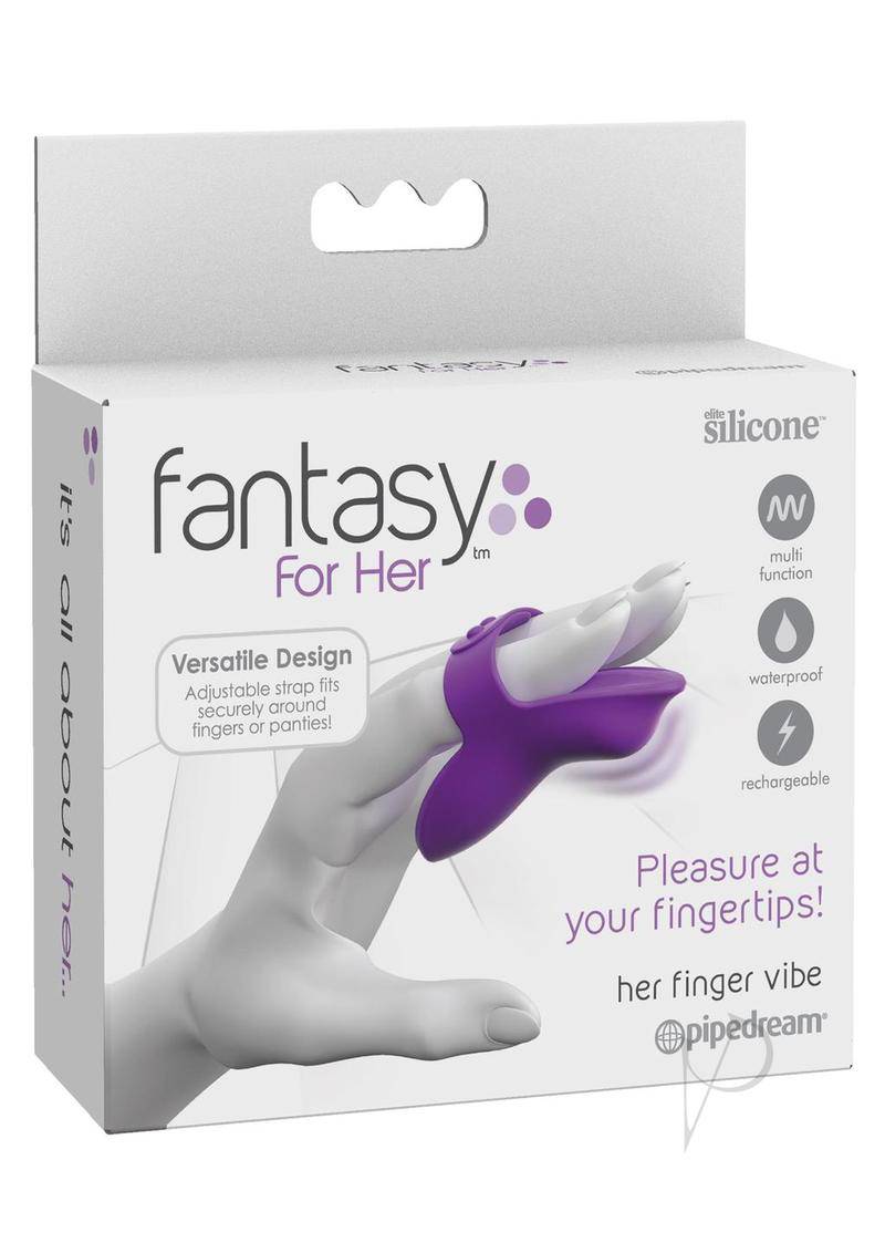 Fantasy For Her Finger Vibe Vibrating Massager Multi Function Waterproof Rechargeable Silicone