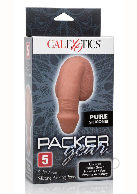 Packer Gear Silicone Packing Penis 5in - Chocolate