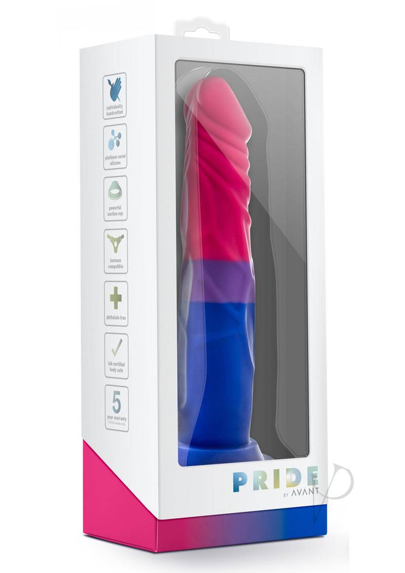 Avant Pride P8 Love Silicone Dildo 7.5in - Multi Color