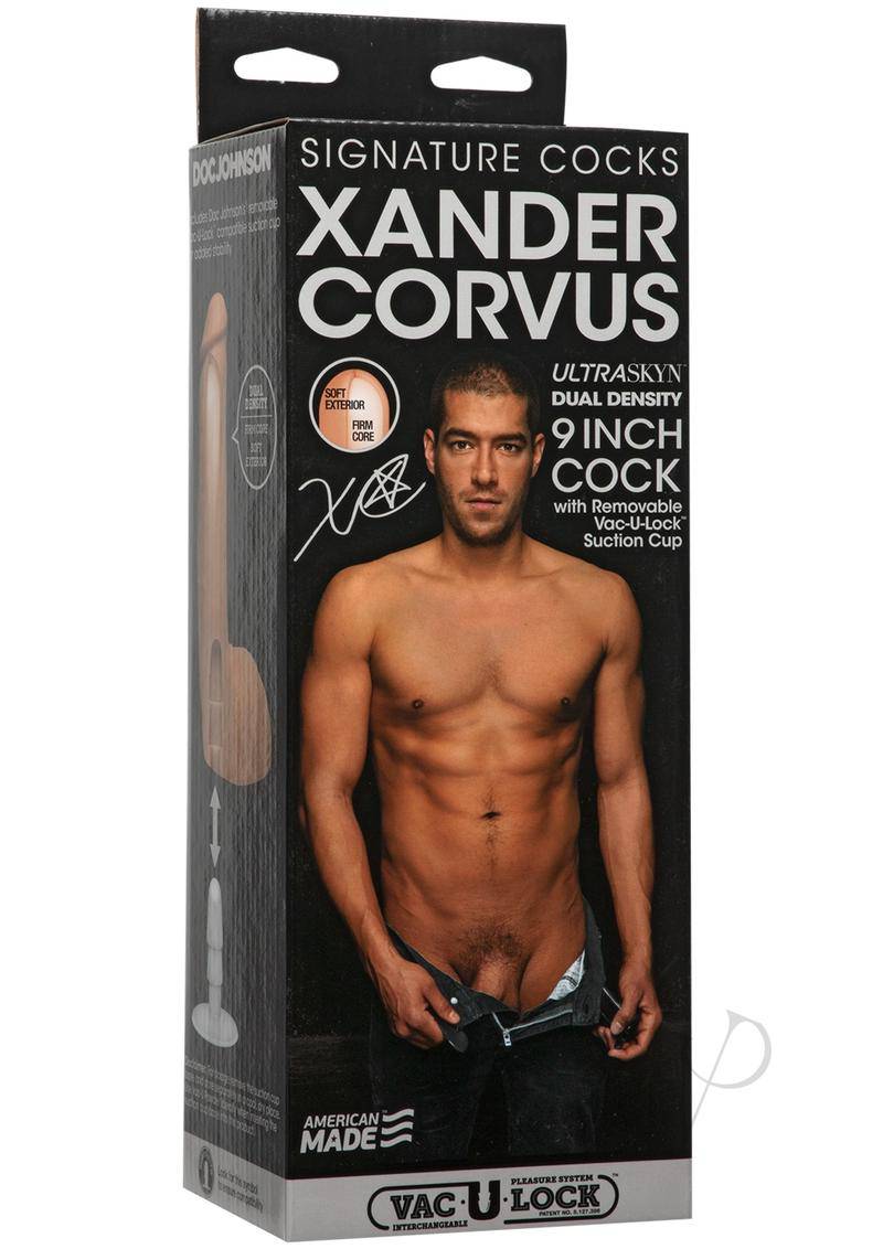 Signature Cocks Xander Corvus Dildo 9in - Vanilla