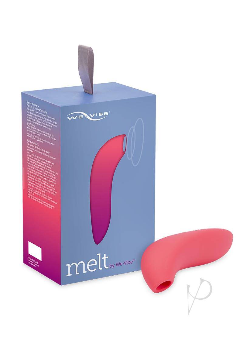 We-Vibe Melt Pleasure Air Rechargeable Silicone Clitoral Stimulator - Coral