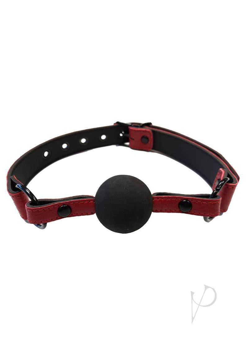 Rouge Anaconda Ball Gag Burg/blk - Chambre Rouge