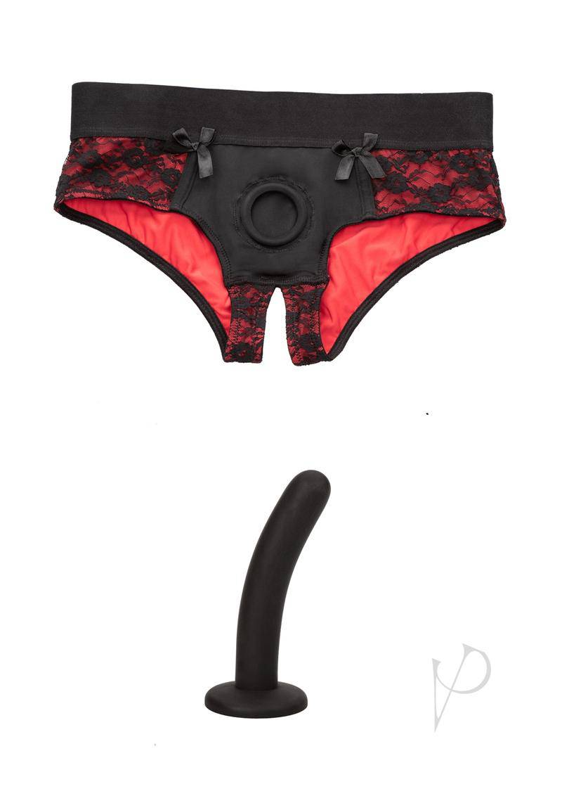 Scandal Crotchles Pegging Panty Set L/xl - Chambre Rouge