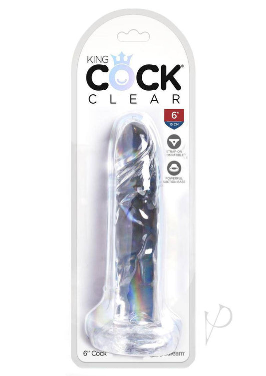 King Cock Dildo 6in - Clear