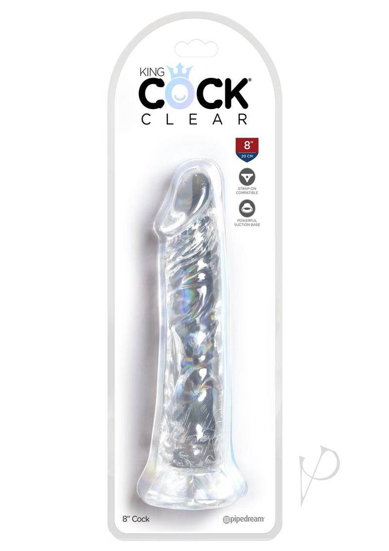 King Cock Dildo 8in - Clear