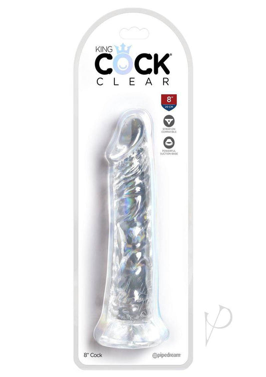 King Cock Dildo 8in - Clear