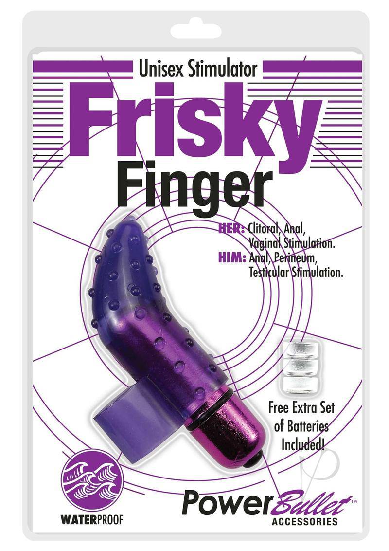 PowerBullet Frisky Finger  Multi Speed Water Resistant  Purple