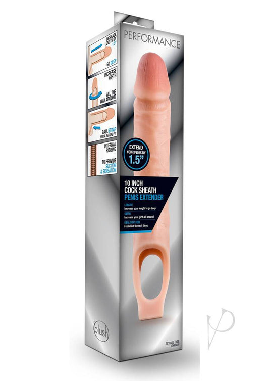 Performance Cock Sheath 1.5in Penis Extender - Vanilla