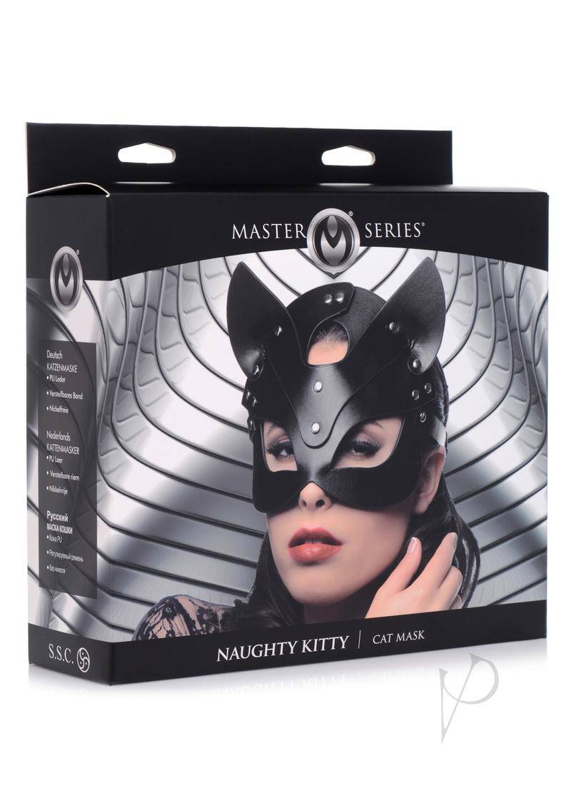 Master Series Naughty Kitty Mask - Black