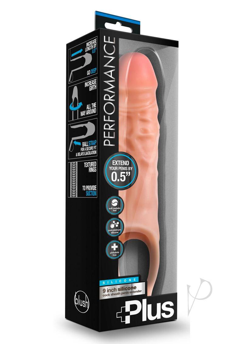 Performance Plus Silicone Cock Sheath Penis Extender - Vanilla