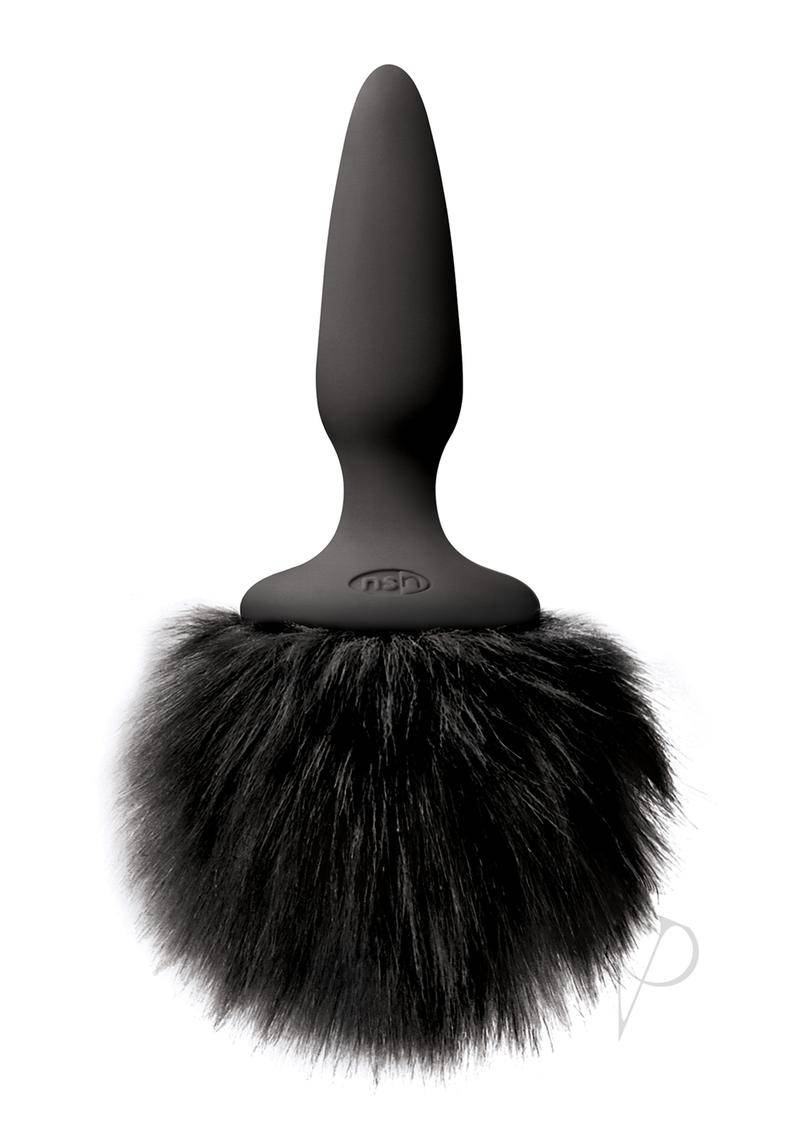 Bunny Tails Mini Anal Plug Black - Chambre Rouge