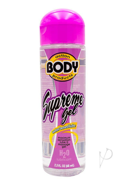 Body Action Supreme Gel Water Based Lubricant 2.3 oz