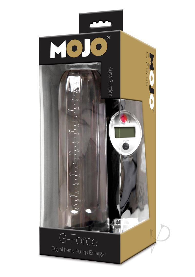 Mojo G Force Digital Penis Pump - Clear/ Black