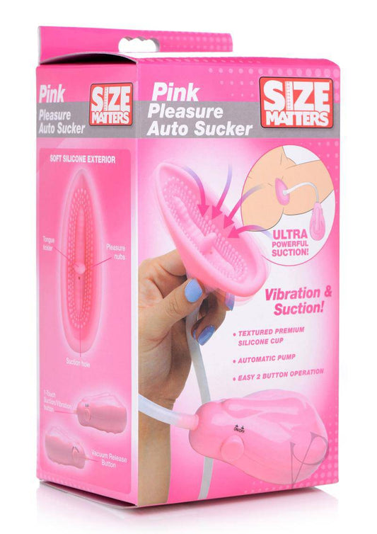 Size Matters Automatic Vibrating Pussy Pump - Pink