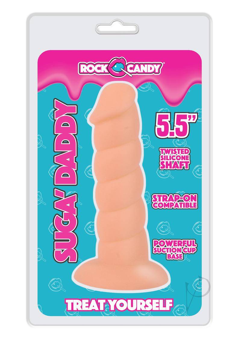 Suga` Daddy Silicone Dildo 5.5in - Vanilla