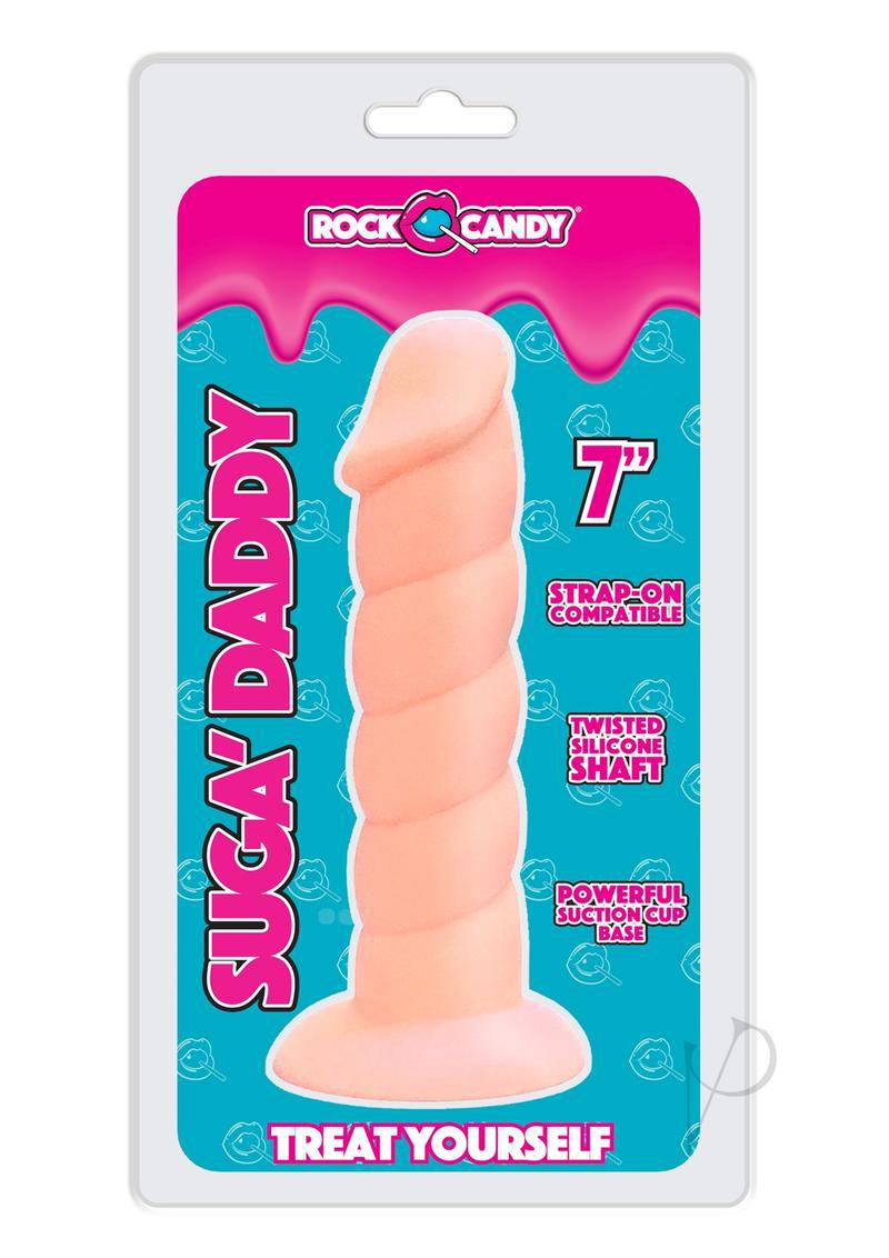 Suga` Daddy Silicone Dildo 7in - Vanilla