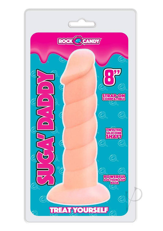 Suga` Daddy Silicone Dildo 8in - Vanilla