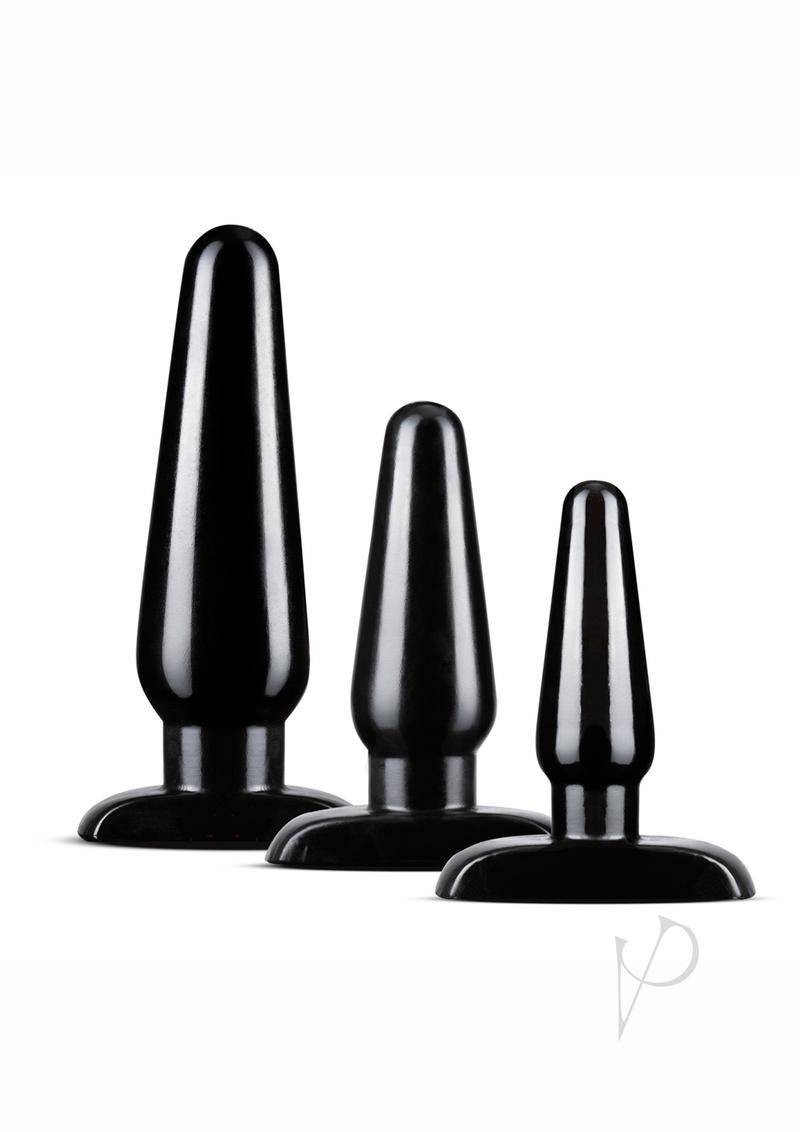 Anal Adv Basic Plug Kit Black - Chambre Rouge