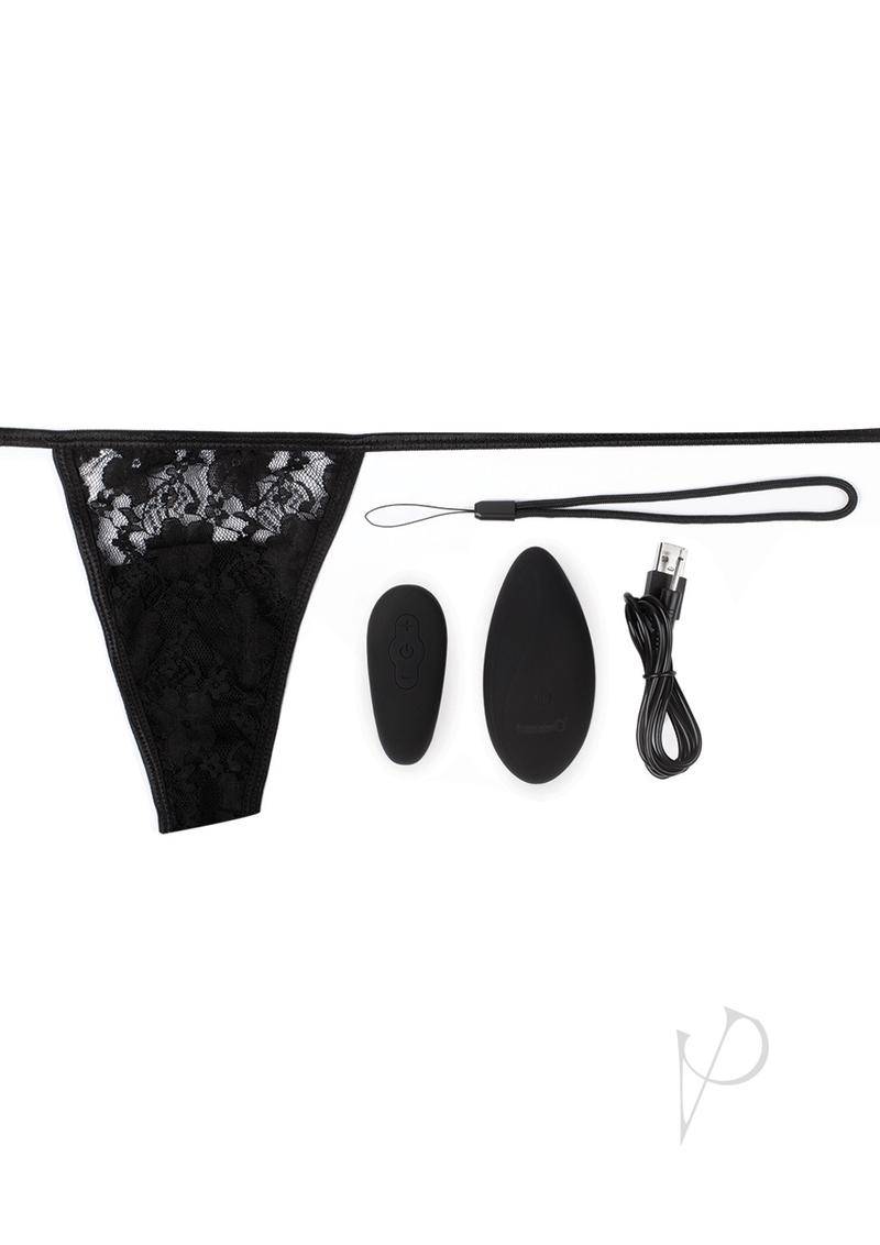 Premium Ergo Remote Panty Set Blk - Chambre Rouge