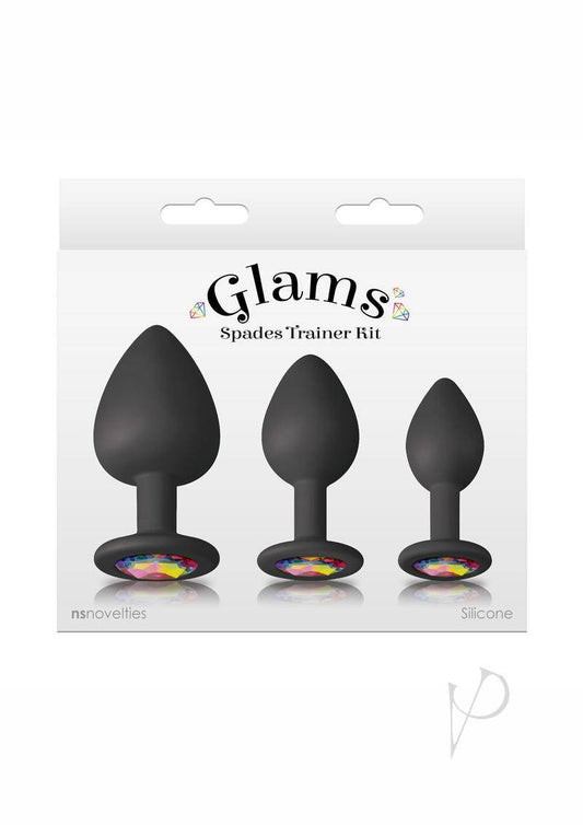 Glams Spades Trainer Kit Silicone Plugs 3pc - Black