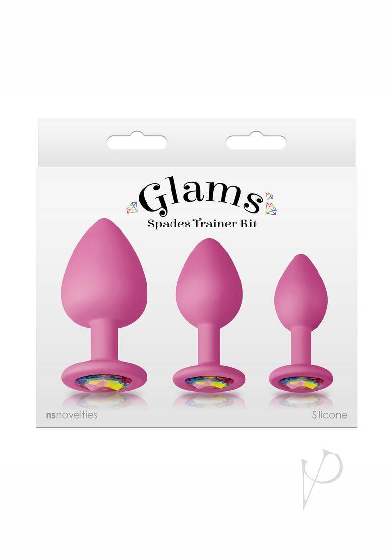 Glams Spades Trainer Kit Silicone Plugs 3pc - Pink